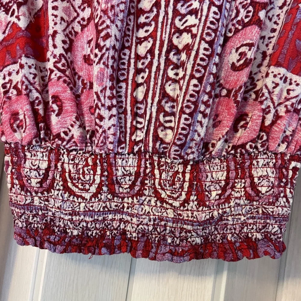 Free People V Neck Boho Crop Top. Like New!